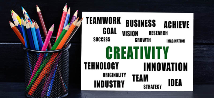 Creativity word on paper